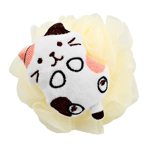 DECO. Мочалка-шар для тела (Cute cat) japanese 360 degree bib saliva towel cute bib saliva towel big red bow detachable bib fake collar