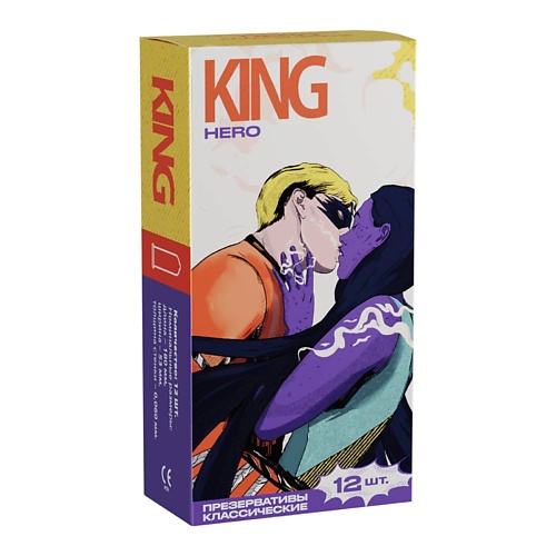 KING Презервативы классические HERO 12 king презервативы с утолщенной стенкой ebony 12