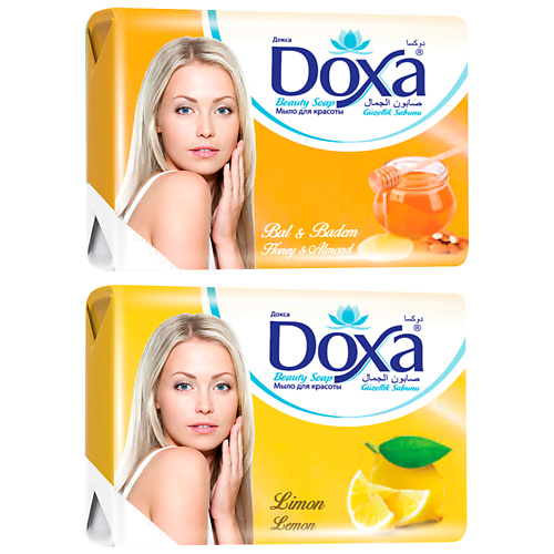 DOXA Мыло туалетное BEAUTY SOAP Лимон, Мед 480 doxa мыло туалетное классическое 500