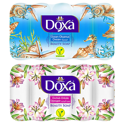 DOXA Мыло туалетное BEAUTY SOAP Орхидея, Океан 600 doxa мыло туалетное beauty soap лимон огурец 480
