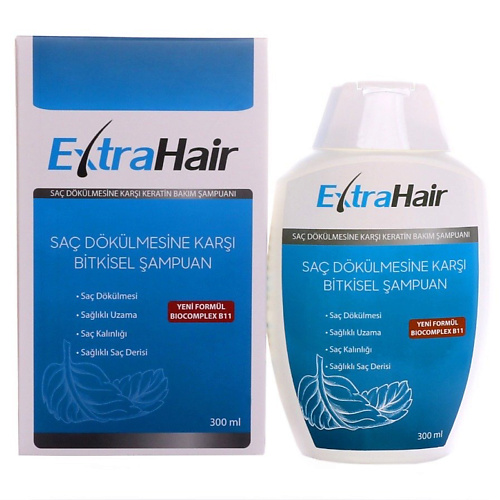 EXTRAHAIR Шампунь кератиновый  для роста и против выпадения волос без SLS 300 magio спрей для роста и против выпадения волос 200