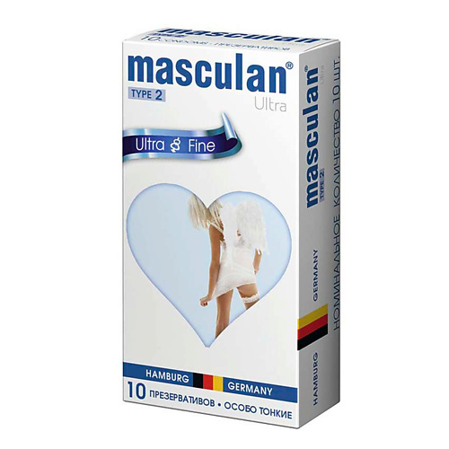 MASCULAN Презервативы Ultra Fine № 10 Особо тонкие 10 masculan презервативы 4 ultra 10 safe   ультрапрочные 10