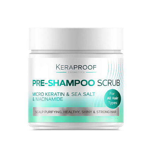 KERAPROOF Cкраб для кожи головы с цинком и морской солью 300.0 пилинг для кожи головы с морской солью и пробиотиками trimay blue ocean biome salt scalp