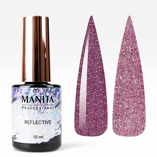 MANITA Professional Гель-лак для ногтей светоотражающий Reflective manita топ вельветовый без липкого слоя для гель лака top velvet 10