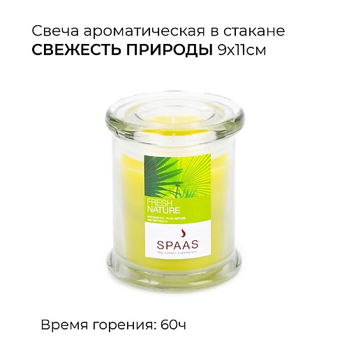 SPAAS Свеча-столбик ароматическая Ванильный пирог 1 spaas свеча столбик ароматическая дикая орхидея 1