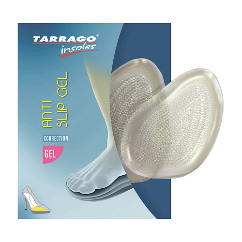 TARRAGO Гелевые полустельки для обуви, женские стельки под стопу tarrago антибактериальные стельки для обуви латексные protect