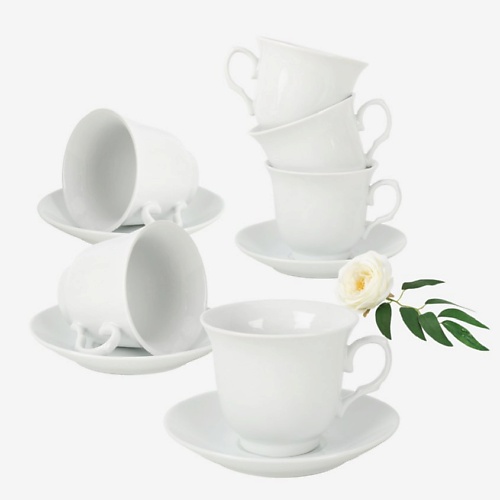 ARYA HOME COLLECTION Чайный Набор Elegant Nora набор чайный керамика 12 предметов на 6 персон 230 мл жемчуг kyt12 g07 подарочная упаковка