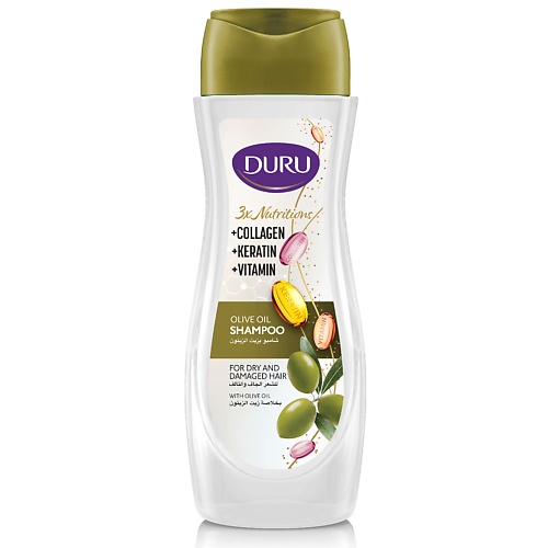 DURU Шампунь Для сухих и поврежденных волос с маслом оливы 600 bioblas шампунь для сухих поврежденных волос против выпадения с оливковым маслом botanic oils