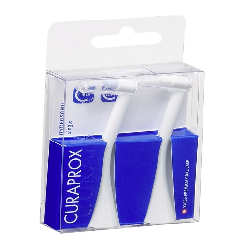 CURAPROX Набор из 2-х насадок к электрической звуковой зубной щетке HYDROSONIC Pro curaprox набор насадок для звуковой зубной щетки   is white
