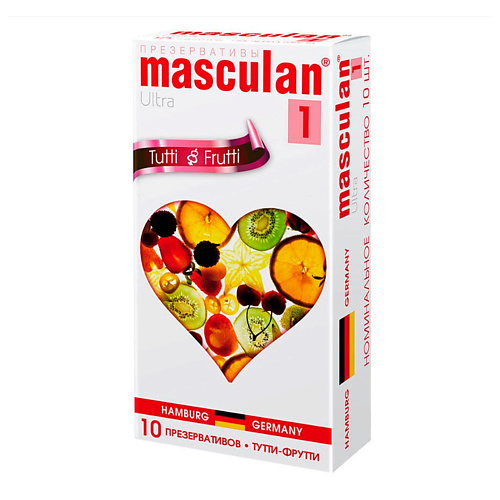 MASCULAN Презервативы Tutti-Frutti № 10 10 masculan презервативы 3 ultra 10 продлевающий с колечками пупырышками и анастетиком 10