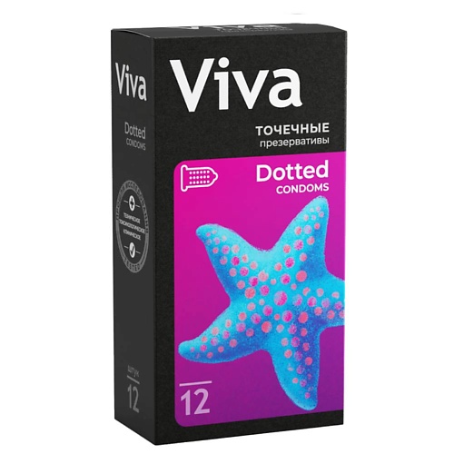 VIVA Презервативы Точечные 12 king презервативы точечные sexy beads 12