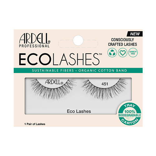 ARDELL 451 ЭКО Накладные ресницы 1 накладные ресницы ardell duralash naturals knot free flairs combo pack