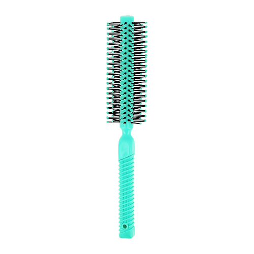 LADY PINK Щетка для волос BASIC массажная вентилируемая круглая зеленая кисть для окрашивания волос полупрозрачная с блестками прямая щетина 03 зеленая