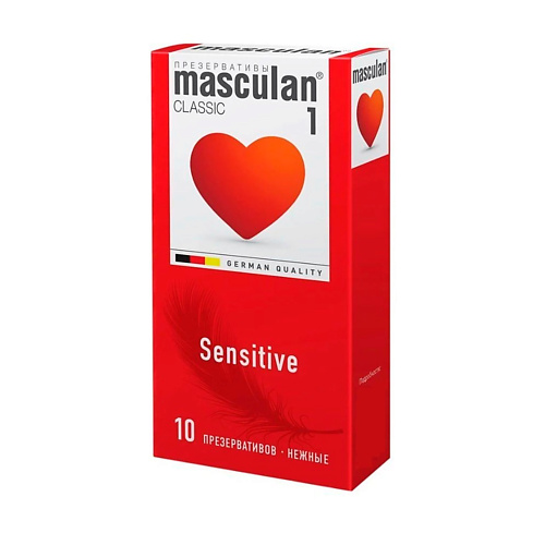 MASCULAN Презервативы 1 classic №10 Нежные Sensitive plus 10 masculan презервативы 3 ultra 10 продлевающий с колечками пупырышками и анастетиком 10