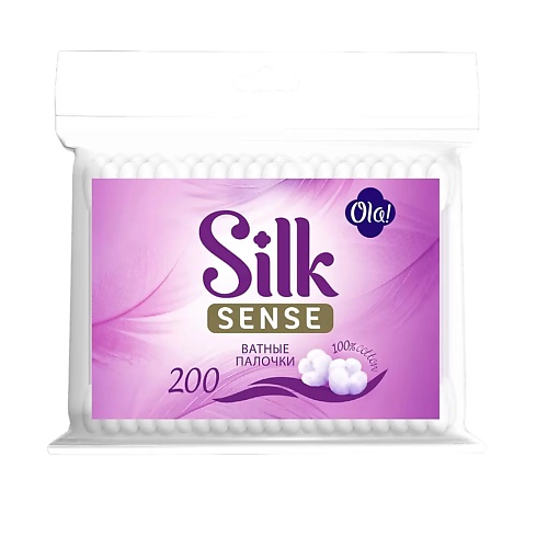 OLA! Silk Sense Ватные палочки в полиэтиленовой упаковке 200.0 cotton flower ватные палочки в банке 100