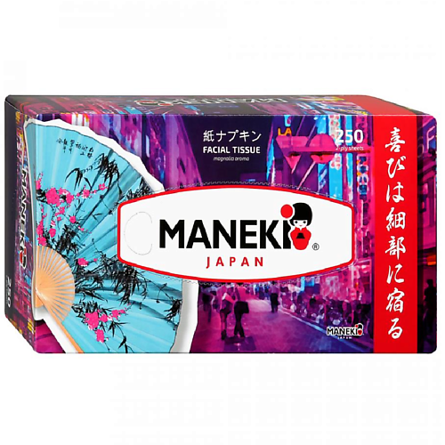 MANEKI Салфетки бумажные Dream с ароматом магнолии 2 слоя 250 maneki салфетки бумажные dream с ароматом магнолии 2 слоя 250
