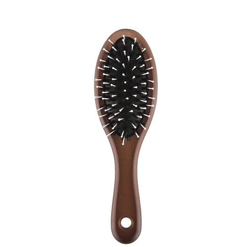 LADY PINK Щетка для волос BASIC wood массажная с деревянной ручкой малая овальная щетка keller olive wood с металлическими зубчиками