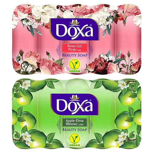 DOXA Мыло твердое BEAUTY SOAP Роза, Яблоко 600 doxa мыло твердое beauty soap роза лимон 600