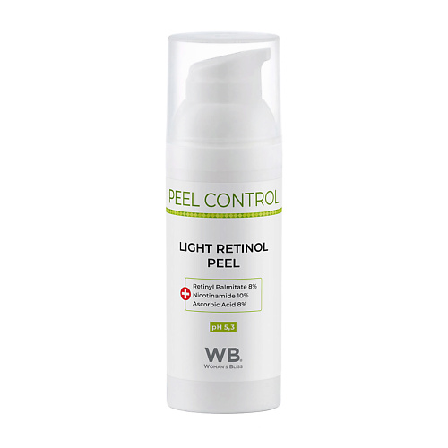 WOMAN`S BLISS Пилинг ретиноловый легкий Peel Control 50.0 энзимный пилинг с каолином и коллагеназой natural peel