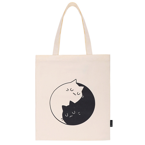 BRAUBERG Сумка-шоппер PREMIUM, Yin yang сумка шоппер аниме парень с котиком сёнэн черная текстиль 40см 32см