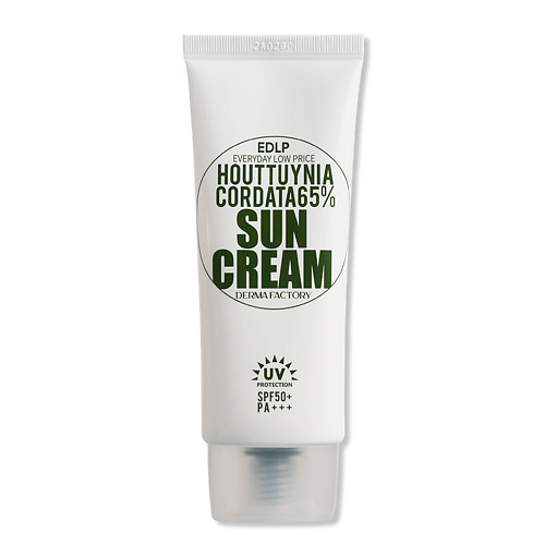 DERMA FACTORY Крем солнцезащитный Houttuynia cordata 65% sun cream 50 weleda молочко для гиперчувствительной кожи тела с алтеем