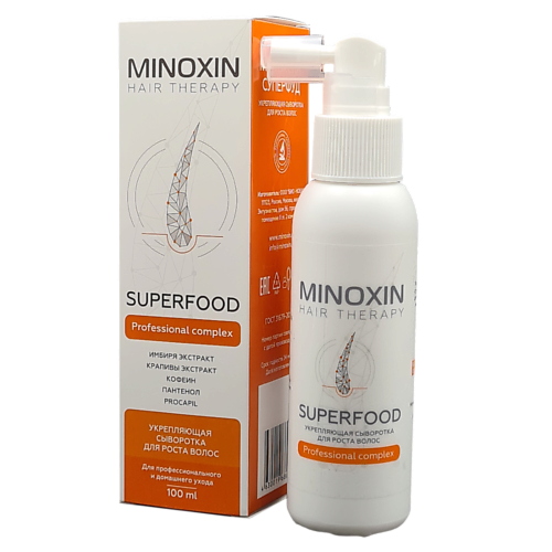 МИНОКСИН Superfood Укрепляющая сыворотка для роста волос 100 MPL277080
