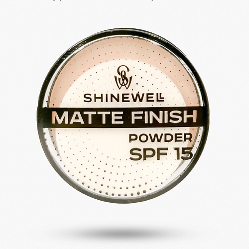SHINEWELL Матирующая пудра SPF 15 компактная легкая shinewell тени для бровей с кисточкой