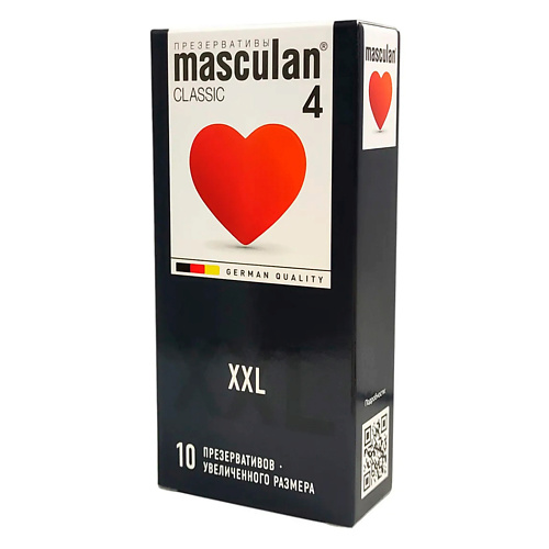 MASCULAN Презервативы 4 classic №10 Увеличенных размеров 10 vizit презервативы c пупырышками со смазкой 12