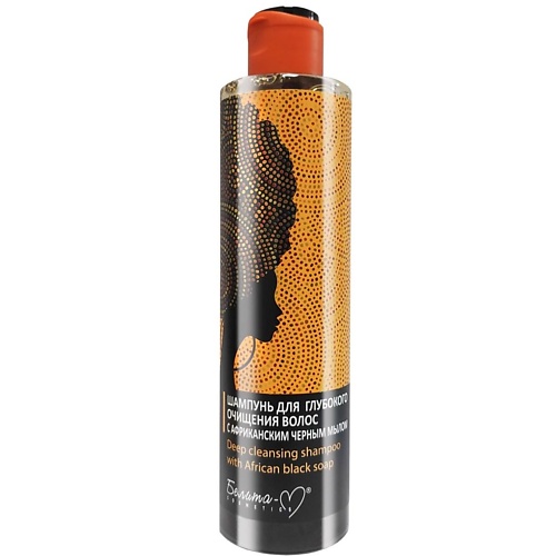 БЕЛИТА-М Шампунь для глубокого очищения  волос с африканским черным мылом 250.0 комплект пушистое счастье красный черным ошейник 58х2 5 см поводок 130х1 4 см