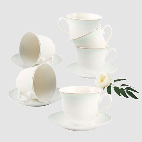 ARYA HOME COLLECTION Чайный Набор Exclusive  Jade набор чайный фарфор 4 предмета на 2 персоны 250 мл lefard graphite 474 244 подарочная упаковка