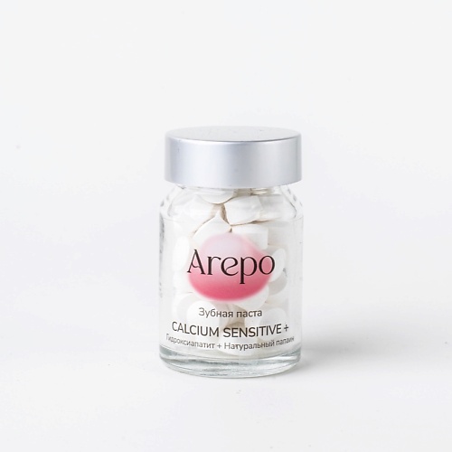 AREPO Зубная паста в таблетках Calcium Sensetive + 55 антибактериальная зубная паста для укрепления эмали и снижения чувствительности biomed sensitive виноград 100 г
