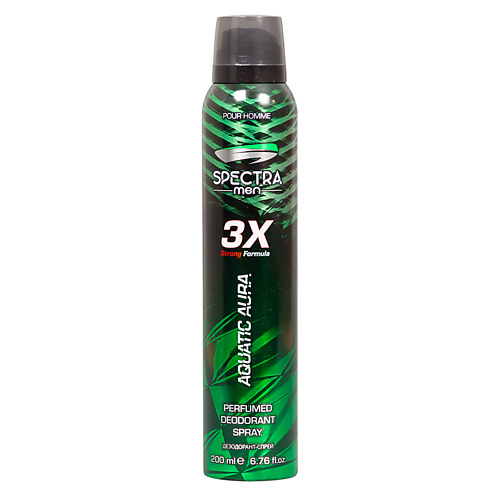 SPECTRA Дезодорант спрей мужской Aquatic Aura 200.0 majix дезодорант спрей мужской ice 150 0