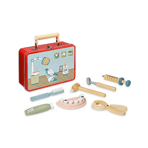 LUKNO Набор игрушек Стоматолог в чемоданчике 1 fisher price набор книжек игрушек тактильных с шуршалкой 0