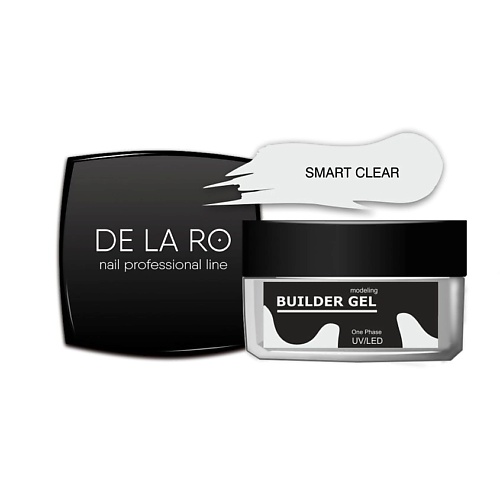 DE LA RO Моделирующий гель однофазный Smart Clear гель мокрый эффект средней фиксации wet gel medium style