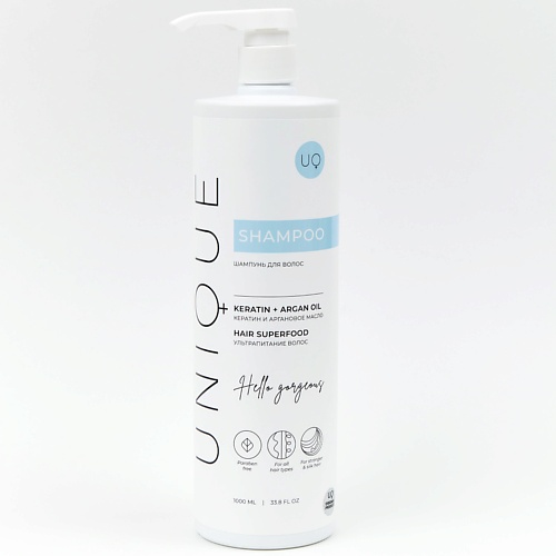 UNIQUEPRO Шампунь для волос с кератином и аргановым маслом 1000.0 эмульсионный оксигент с аргановым маслом 2 1%