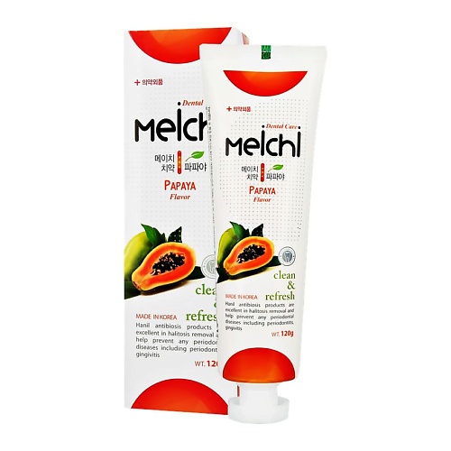 HANIL Паста зубная MEICHI с экстрактом Папайи 120 bell скраб для губ с экстрактом папайи и авокадо vege 5 0