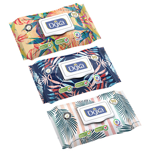 DOXA Влажные салфетки с клапаном, ароматизированные 270 прокладки naturella ultra camomile maxi quatro ароматизированные 2 упаковки по 32 шт
