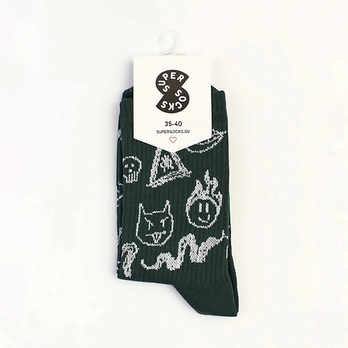 SUPER SOCKS Носки Каракули 2 happy socks носки stripe 4550
