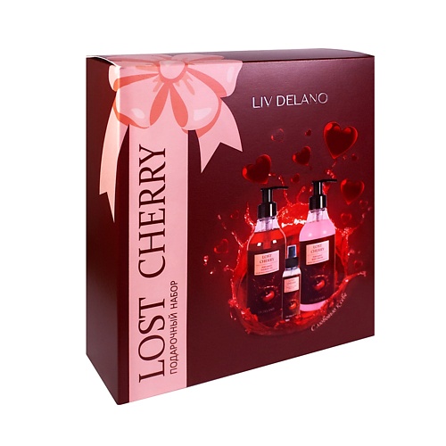 LIV DELANO Подарочный набор Lost Cherry viayzen гель для душа парфюмированный lost cherry 460