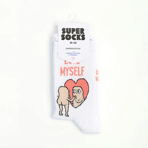 SUPER SOCKS Носки Love Myself носки hello socks грустные зверюшки 36 39 текстиль