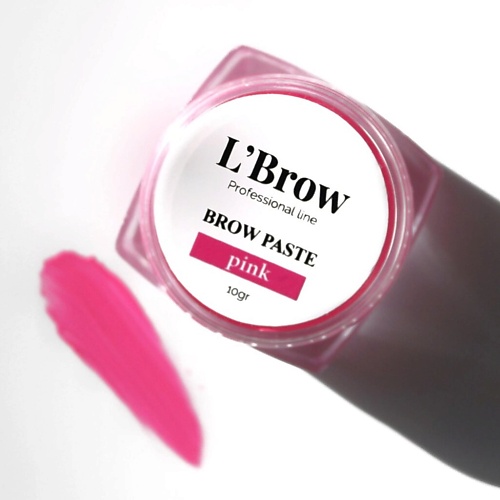 L`BROW Паста для бровей PINK 10g 10 контурная паста корректор для бровей brow paste royal brow с хлорофиллом 15 мл