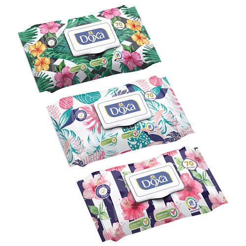 DOXA Влажные салфетки с клапаном, ароматизированные 210 contex romantic love презервативы ароматизированные 3 3 шт