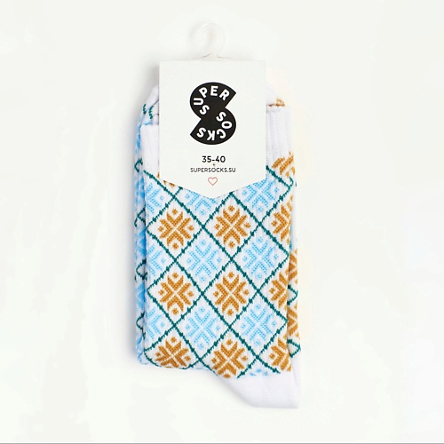 SUPER SOCKS Носки Снежинки паттерн happy socks носки stripe 4500