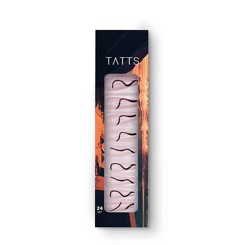 TATTS Накладные ногти (24 типсы + клеевые стикеры + набор для маникюра) solgar кожа ногти волосы 1397 мг