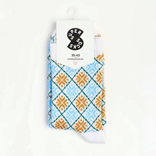 SUPER SOCKS Носки Снежинки паттерн носки hello socks грустные зверюшки 36 39 текстиль