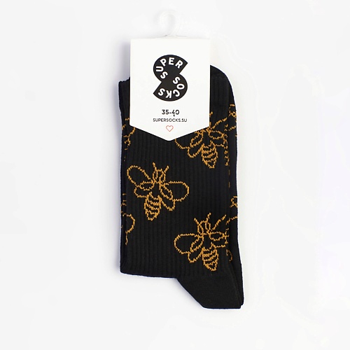 SUPER SOCKS Носки Золотая пчелка паттерн super socks носки peace паттерн