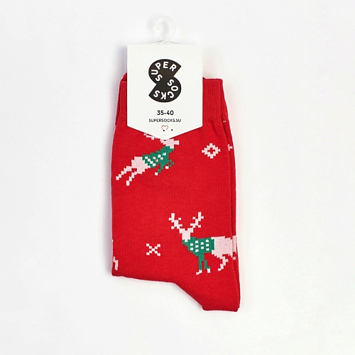 SUPER SOCKS Носки Олени в свитерах happy socks носки reindeer