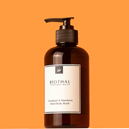 BIOTHAL Жидкое мыло для тела и рук Герань Мандарин Geranium & Mandarin Hand Body Wash 300 geranium odorata