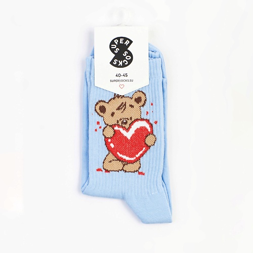 SUPER SOCKS Носки Медвежонок с сердцем шар фольгированный 37 медвежонок мальчик