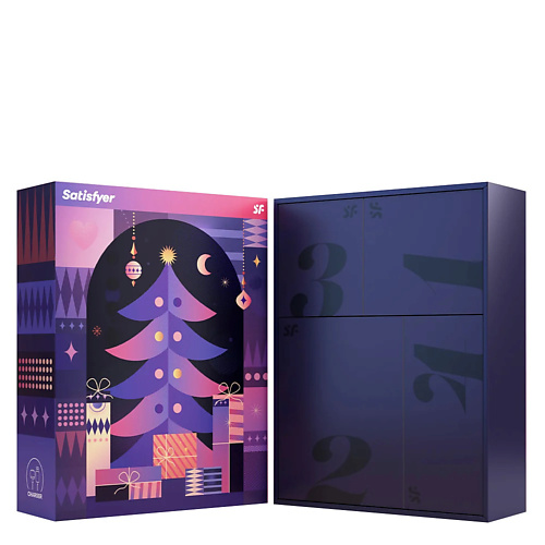 SATISFYER Подарочный набор Satisfyer Advent Box, 4 предмета satisfyer вакуумный стимулятор клитора satisfyer penguin holiday edition